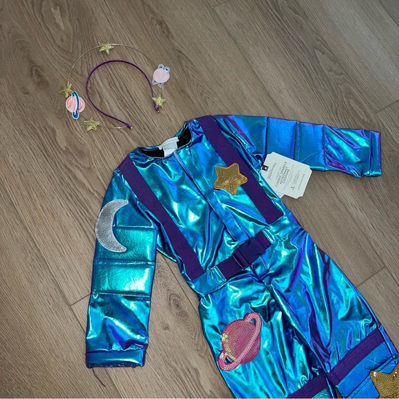 NWT Pottery Barn Kids Astronaut Halloween Costume and Headband Set - Picture 3 of 5